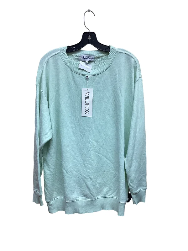 Shawl collar women's sweaterGreen Sweater Wildfox, Size Xs