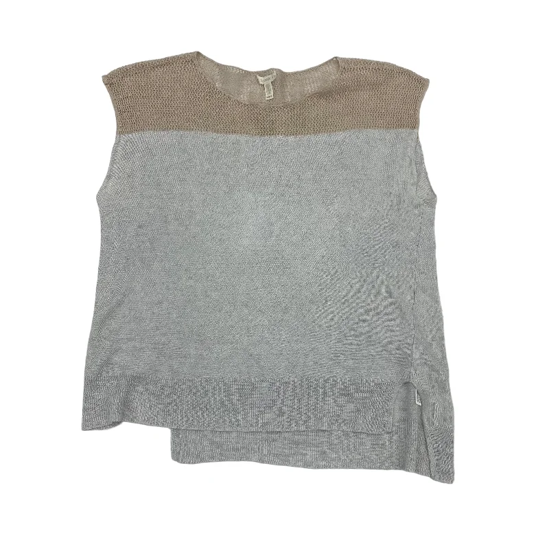 Cardigan-style women's sweaterGREY SWEATER SS by EILEEN FISHER Size:XS