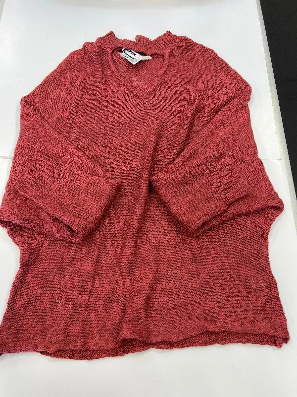 Suede women's sweaterSweater By Easel In Red, Size: L