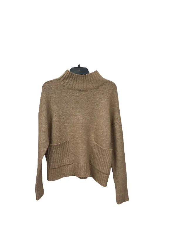 Asymmetric women's sweaterSweater By Love By Design In Tan, Size: S