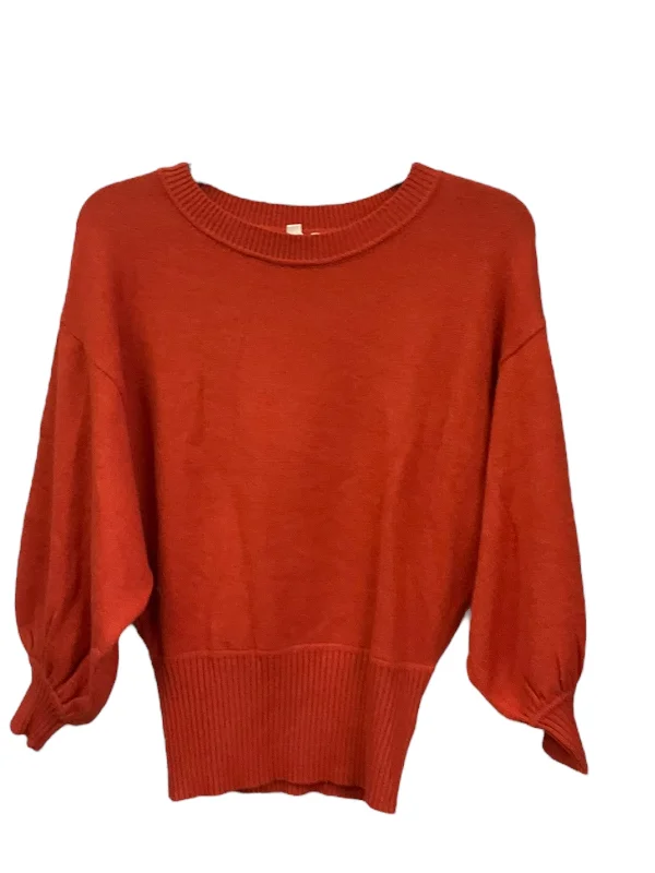 One-shoulder women's sweaterOrange Sweater Moth, Size Xs