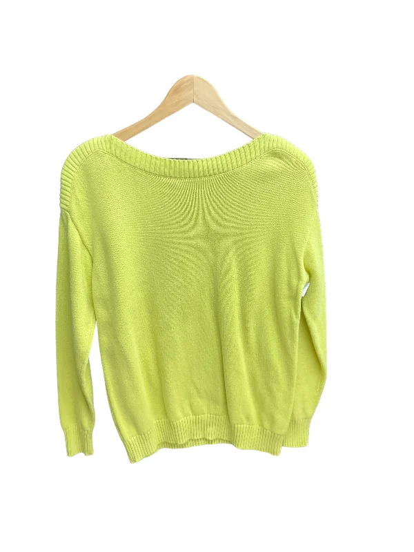 Faux fur women's sweaterChartreuse Sweater Loft O, Size S