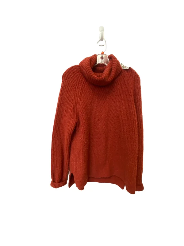 Turtleneck women's sweaterRed Sweater Madewell, Size S