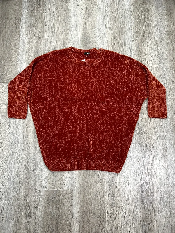 Leather-look women's sweaterSweater By Coco And Carmen In Red, Size: S