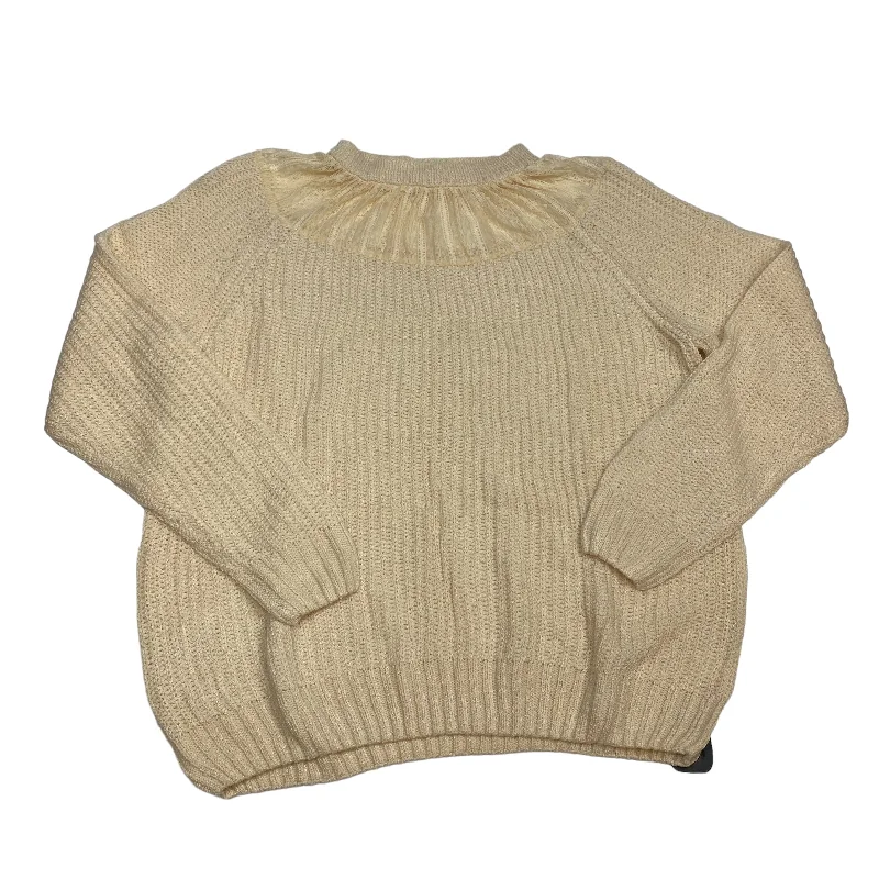 Neon women's sweaterSweater By Clothes Mentor In Cream, Size: 2x