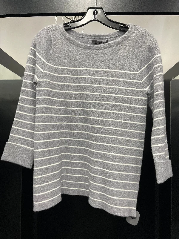 Faux fur women's sweaterStriped Sweater Tahari, Size Xs