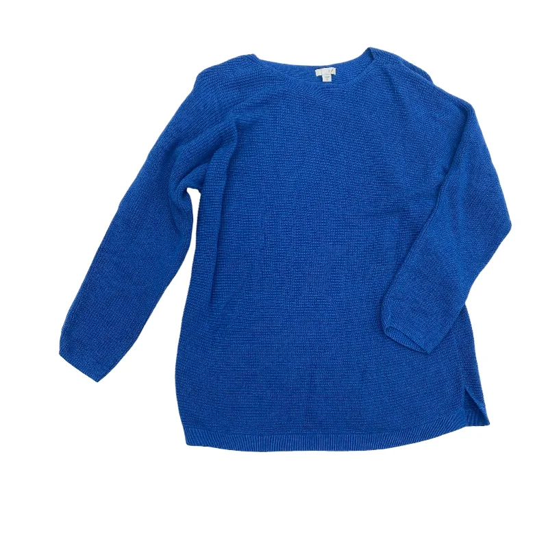 Embroidered women's sweaterBLUE SWEATER by J. JILL Size:M