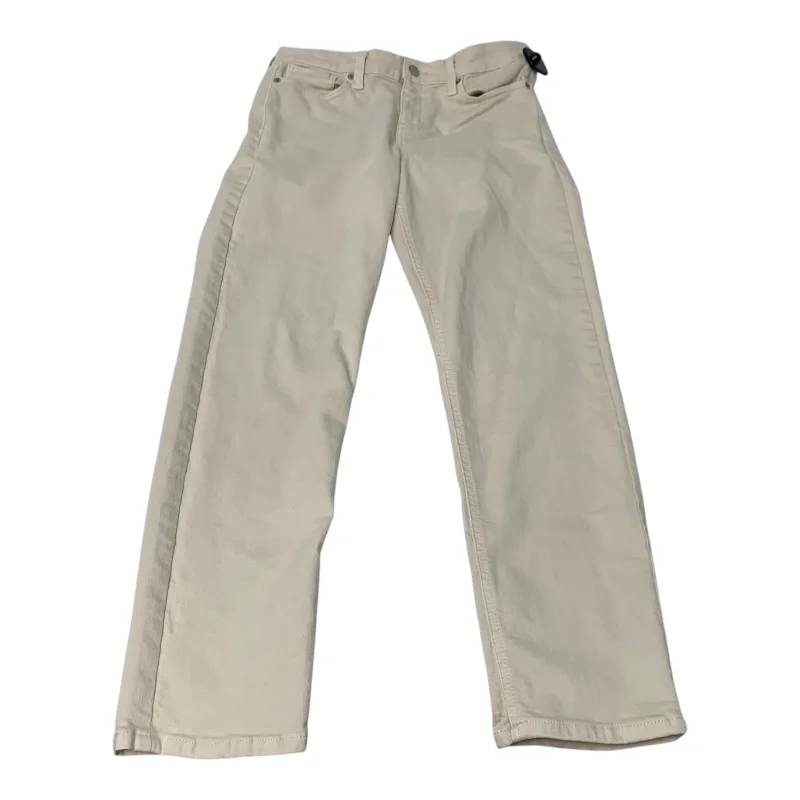 Jeans with a relaxed fit for everyday comfortJeans Skinny By Banana Republic In Cream Denim, Size: 6