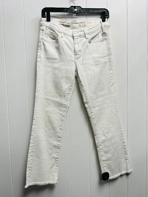 Lightweight denim jeans for summer wearJeans Cropped By Pilcro In White, Size: 2