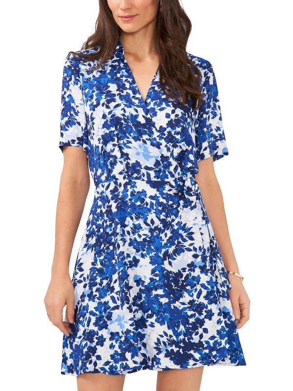 Floral dresses for womenWomens Floral Mini Wrap Dress