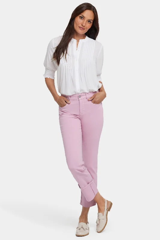 Stretch denim jeans with a high stretch factor for comfort and mobilityMarilyn Straight Jeans - Pink Nectar