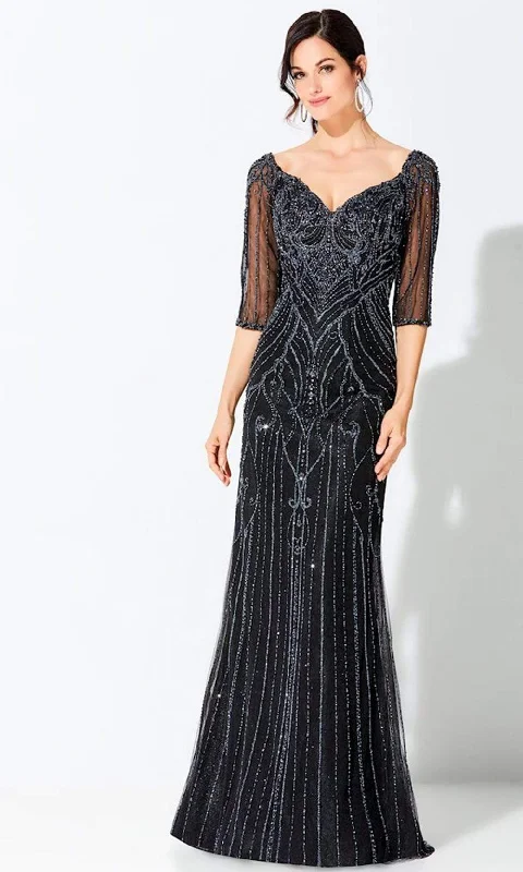 Velvet dresses for womenIvonne D by Mon Cheri 220D32 - Sweetheart Beaded Evening Gown