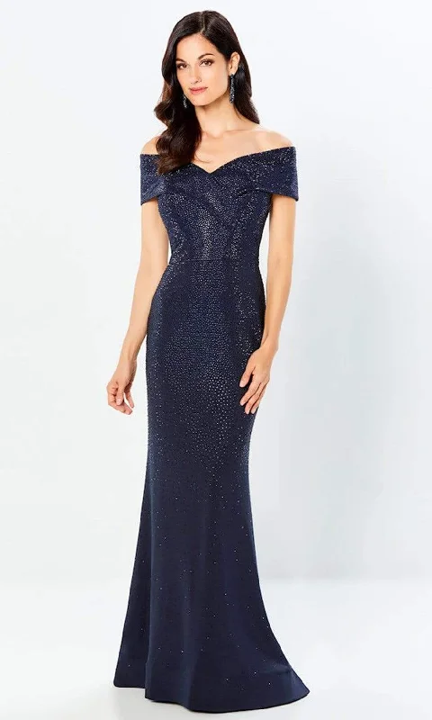 Cocktail dresses for womenMontage by Mon Cheri - 220949 Off-Shoulder Beaded Evening Gown