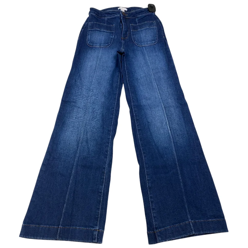 Bootcut jeans with a high waist for a flattering fitJeans Wide Leg By Lc Lauren Conrad In Blue Denim, Size: 2