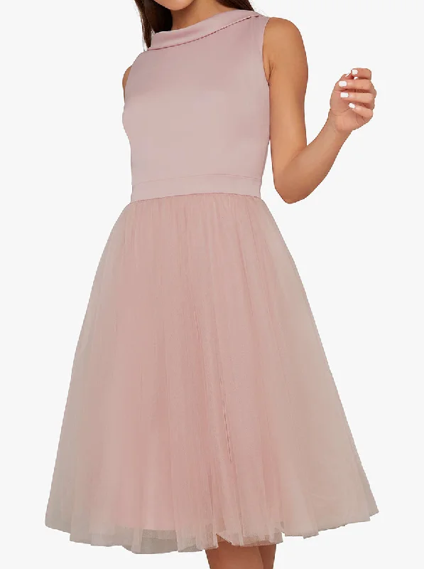 Wrap dresses for womenMidi Tulle Skater Dress Pink