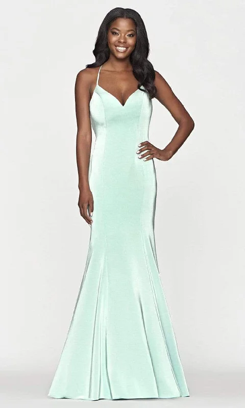 Long flowy dresses for womenFaviana - S10659 Spaghetti Strap Mermaid Gown