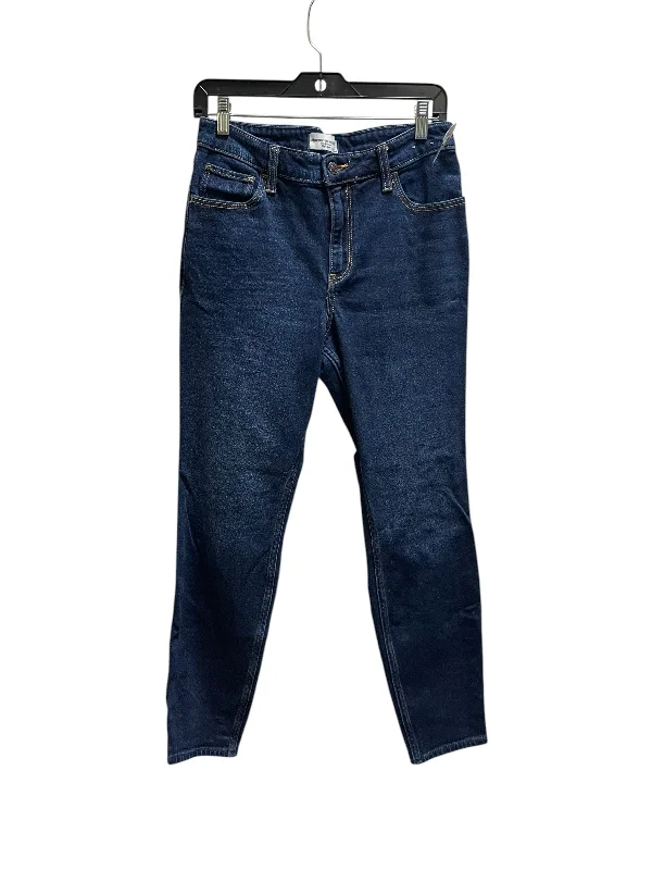 Jeans with subtle fading and whiskeringJeans Skinny By Abercrombie And Fitch In Blue Denim, Size: 6