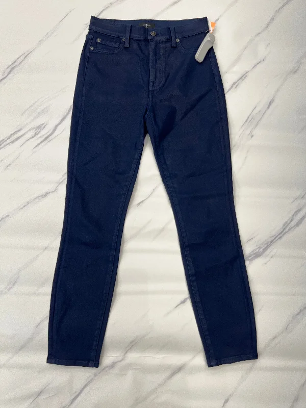 Jeans with reinforced stitching at the stress pointsJeans Skinny By 7 For All Mankind In Blue, Size: 2