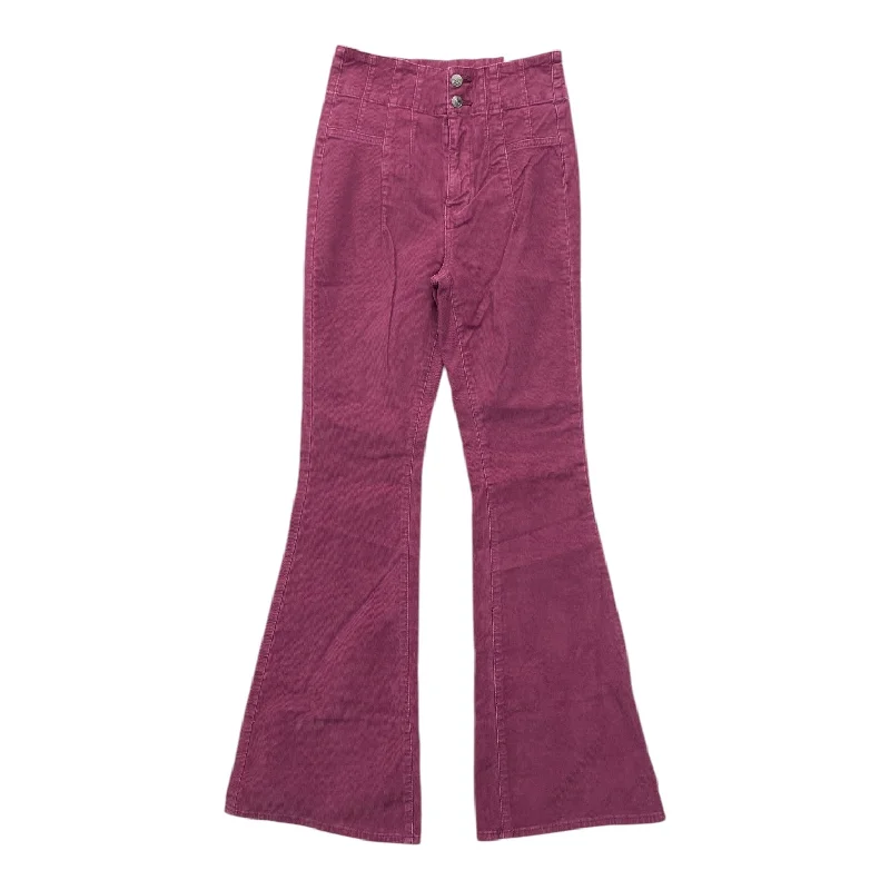 Wide-leg women's pantsPants Corduroy By We The Free In Purple, Size: 6