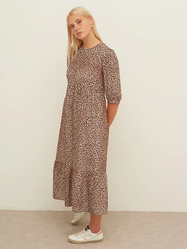 Loose-fitting dresses for womenRachel Smock Midi Dress Brown