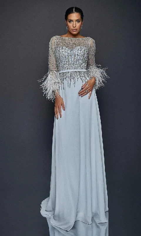 Vintage-inspired dresses for retro fashion loversTerani Couture - Embellished Gown 1921M0473