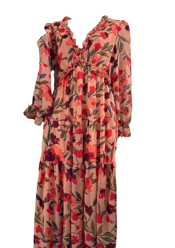 Vintage women's dressesWomen's Floral Maxi Salmon S