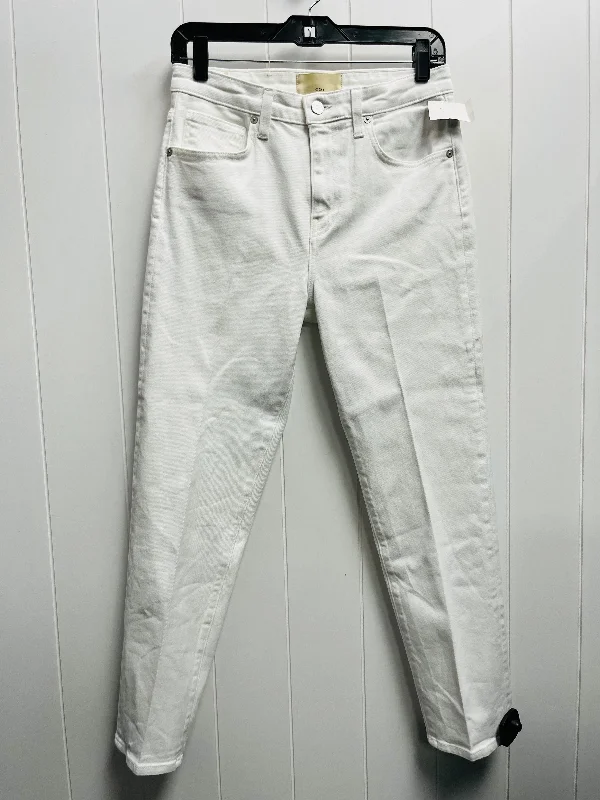 Boyfriend jeans for womenJeans Straight By CQY In White Denim, Size: 4