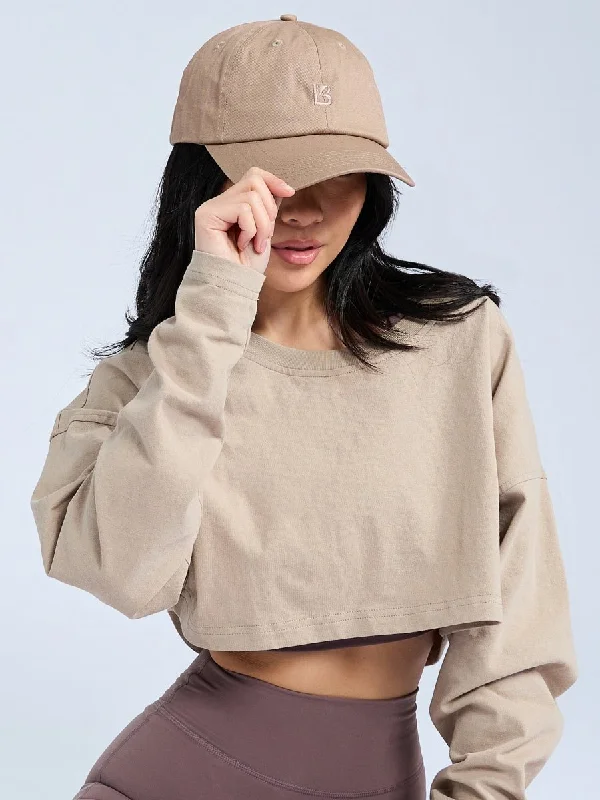 satin lingerie with lace details on the bustDad Hat - Chai Latte