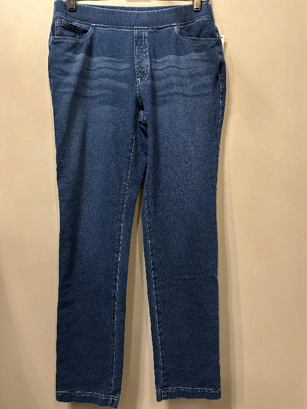 Jeans with button-fly closure for a classic styleJeans Jeggings By Pure Jill In Blue Denim, Size: 6