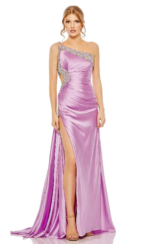 Elegant women's dressesMac Duggal 68447 - Satin Long Greek Goddess Gown