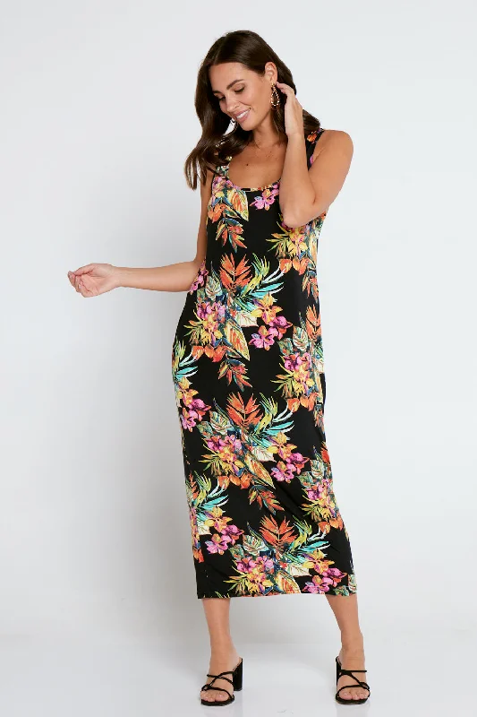 Shift dresses for womenFindon Midi Slip Dress - Tropical Nights