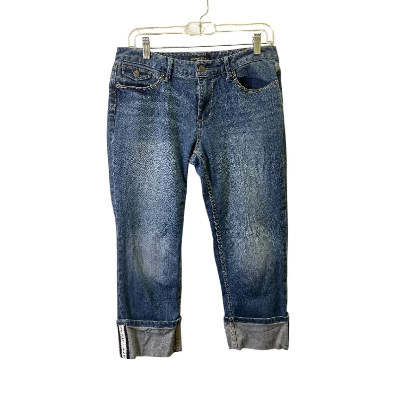 Jeans with embroidery for a touch of eleganceJeans Cropped By Banana Republic In Blue, Size:6