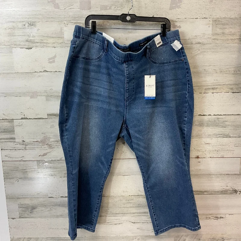 Jeans with a classic blue denim hue for timeless styleJeans Cropped By Judy Blue In Blue Denim, Size: 22