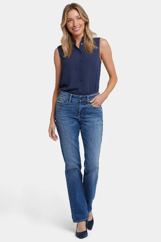 Bootcut jeans with a high waist for a flattering fitMarilyn Straight Jeans - Picasso Lake