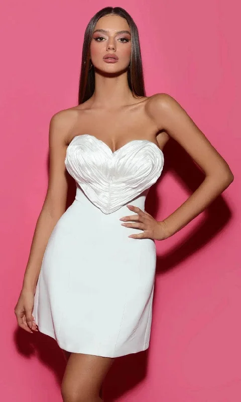 Solid color dresses for womenTarik Ediz 53153 - Be My Valentine Cocktail Dress