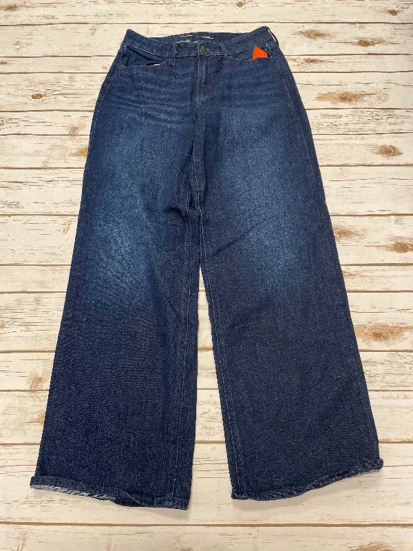 Jeans with a distressed finish for an effortless styleJeans Wide Leg By Old Navy In Blue Denim, Size: 6