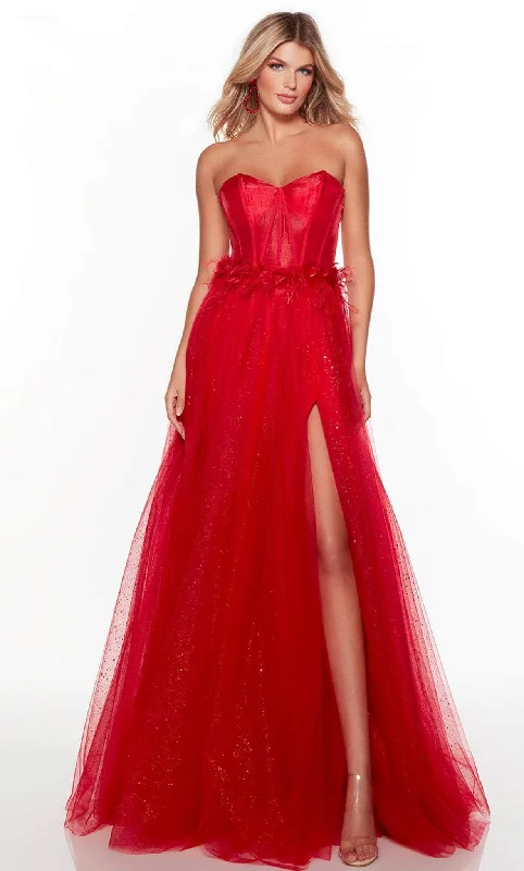 Festival dresses for music and arts eventsAlyce Paris 61318 - Strapless A-line Prom Dress