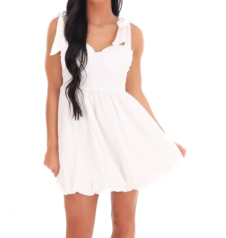 Flutter sleeve dresses for womenAll The Drama Mini Dress In White