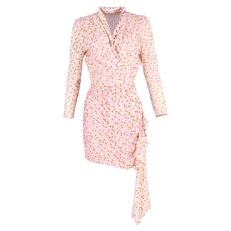 Summer dresses for hot weatherDodo Bar Or Ava Polka Dot Mini Dress in Rose Pink and Gold Viscose