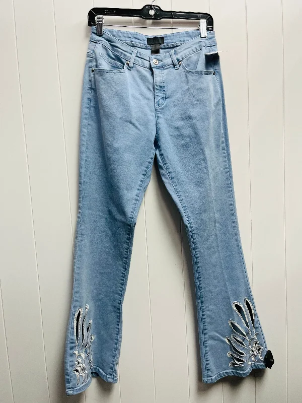 Stretch denim jeans with a fitted waist and loose legsJeans Boot Cut By eric In Blue Denim, Size: S