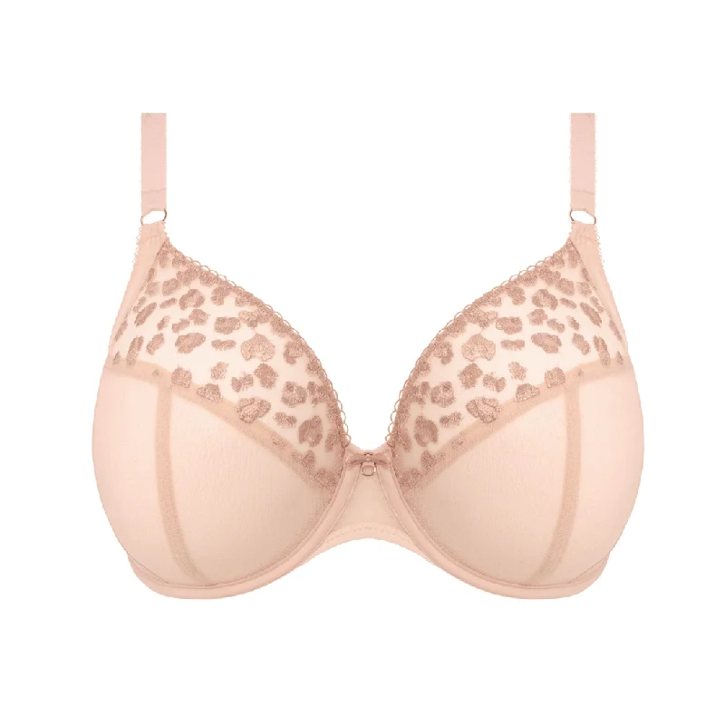 lingerie with lace inserts on the sidesNamrah Bandless Plunge Bra