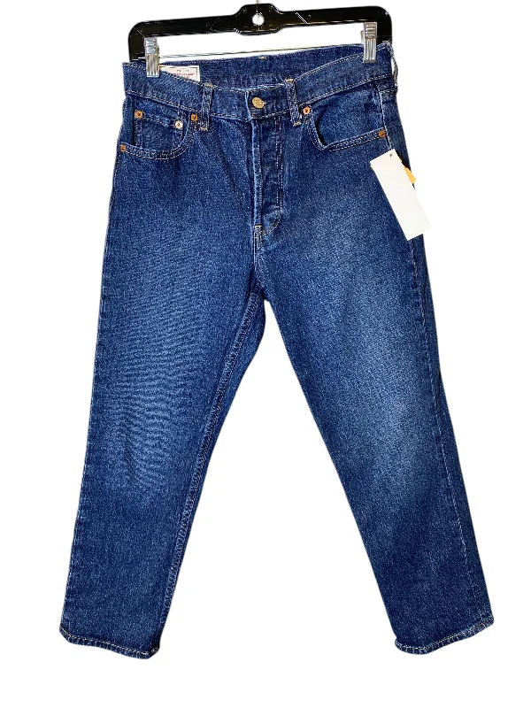 Jeans with a relaxed fit and slight flare at the legs for a retro vibeJeans Straight By Gap In Blue Denim, Size: 4