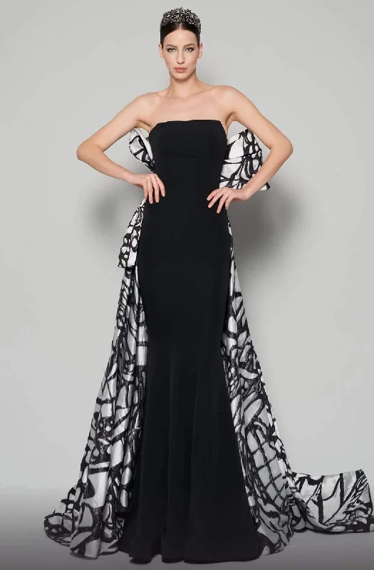 Designer dresses for high-end fashionMNM Couture - N0395 Strapless Trumpet Dress With Train