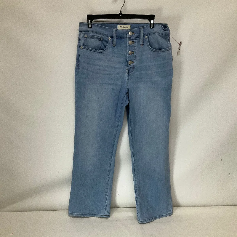 Jeans with a distressed finish for an effortless styleJeans Skinny By Madewell In Blue Denim, Size: 8