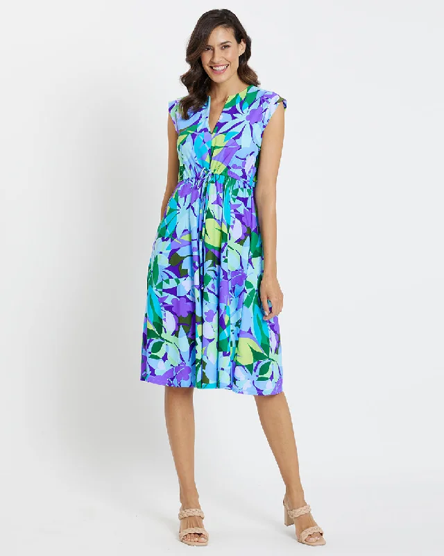 Limited edition dresses for collectorsJude Connally Tess Midi Dress - Kaleidoscope Floral Iris