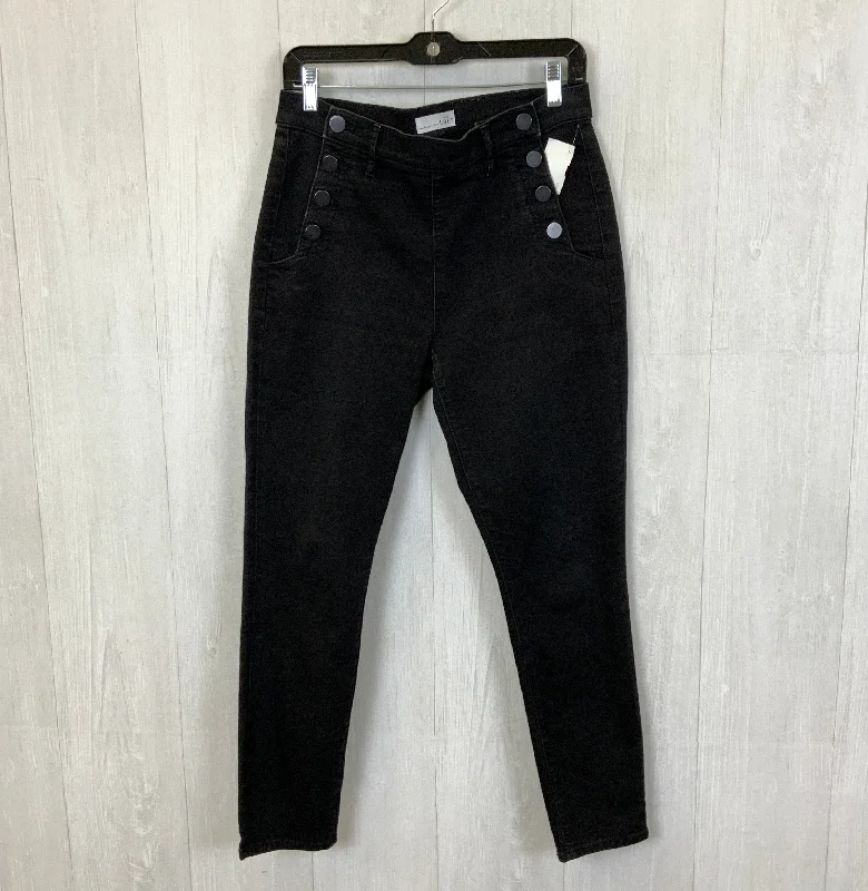 Bootcut jeans with embroidery at the hemsJeans Skinny By Loft In Black, Size: 8