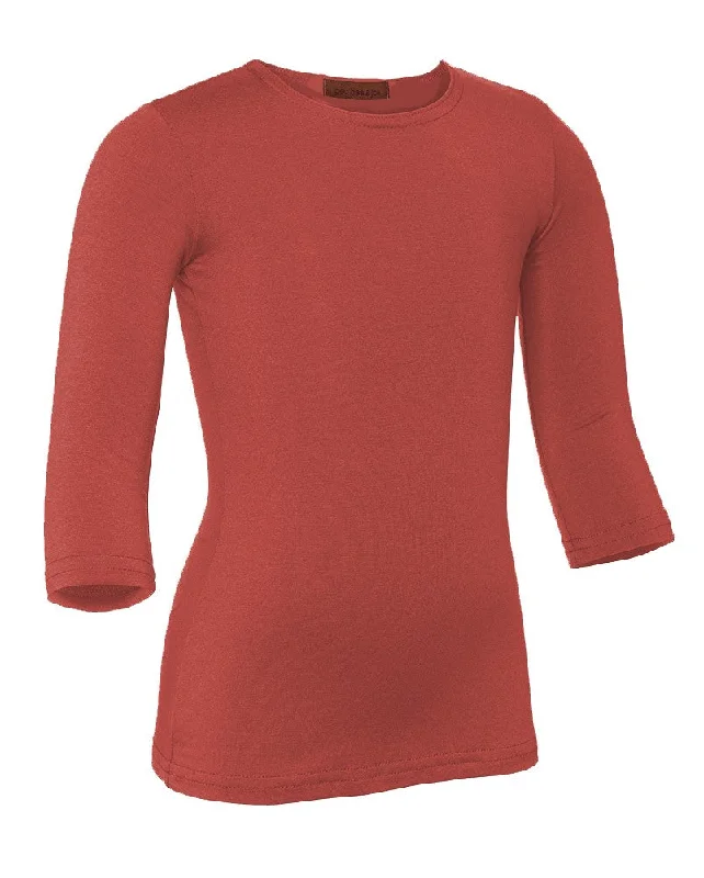 seamless underwear for womenPB&J Girls Cotton 3/4 Sleeve Shell - Tomato