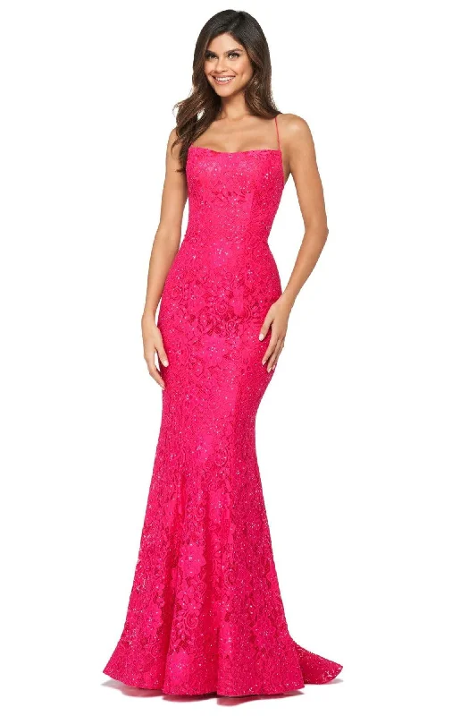 Autumn dresses for fall fashionSherri Hill - 53359 Allover Lace Sexy Back Dress