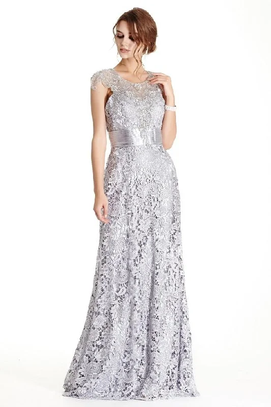 Velvet dresses for winterAspeed Design Cap Sleeve Floral Lace Mother of Bride Dress L1711