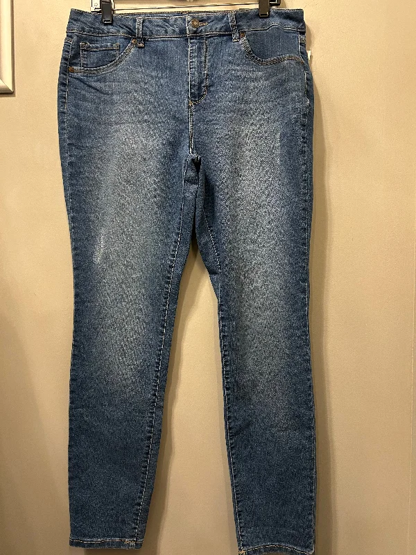 Leather-trimmed jeans for a luxurious touchJeans Straight By Artisan Ny In Blue Denim, Size: 14